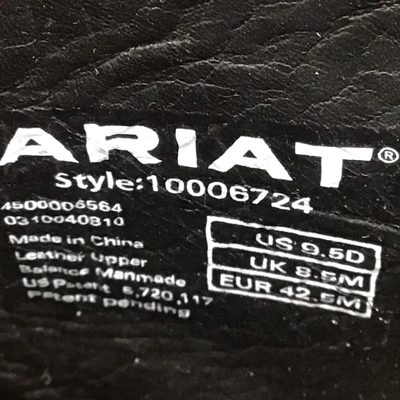 Men’s black Ariat rambler boot NWT 10006724 - Picture 6 of 7